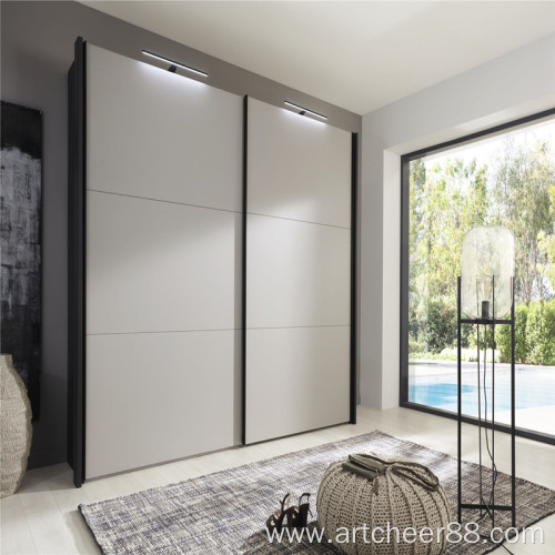 Flush sliding doors for wardrobe